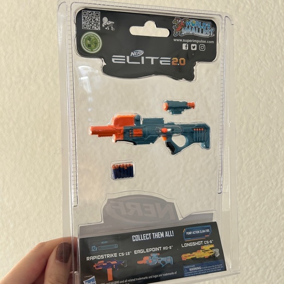 World’s Smallest Nerf Elite 2.0 Eaglepoint Blaster, Collectable- NWT - Picture 5 of 8